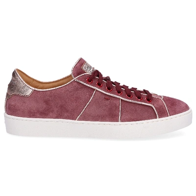 Shop Santoni Low-top Sneakers 60430 In Pink