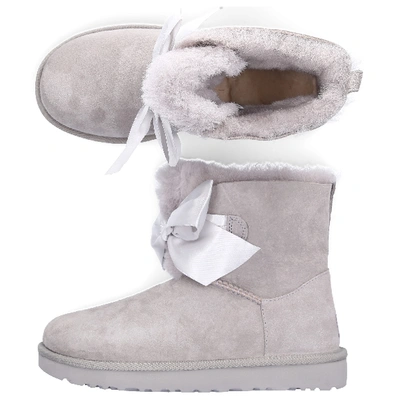 Shop Ugg Ankle Boots Grey Gita Bow