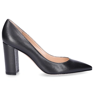 Shop Gianvito Rossi Pumps Piper Pump 85 Nappa Leather Black