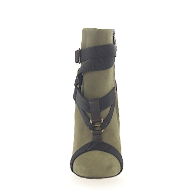 Shop Dsquared2 Ankle Boots J504 Nubuck Decorative Buckle Green