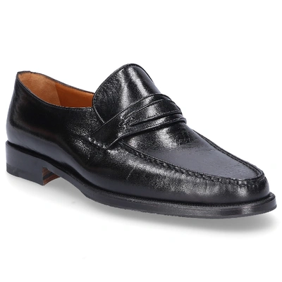 Shop Moreschi Loafers 019396 Calfskin In Black