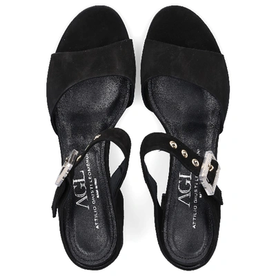 Shop Agl Attilio Giusti Leombruni Sandals D651001 In Black