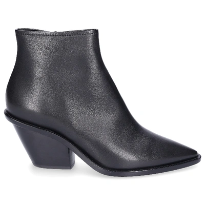 Shop Agl Attilio Giusti Leombruni Classic Ankle Boots D239508 Calfskin In Black