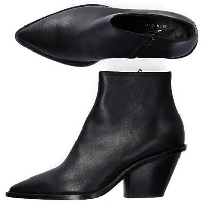 Shop Agl Attilio Giusti Leombruni Classic Ankle Boots D239508 Calfskin In Black