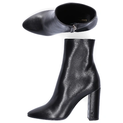 Shop Saint Laurent Ankle Boots Black Orrvv