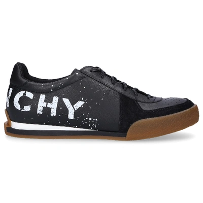Shop Givenchy Leather Sneakers Set3 Tennis In Black
