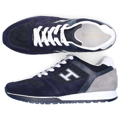Shop Hogan Flat Shoes Blue H321
