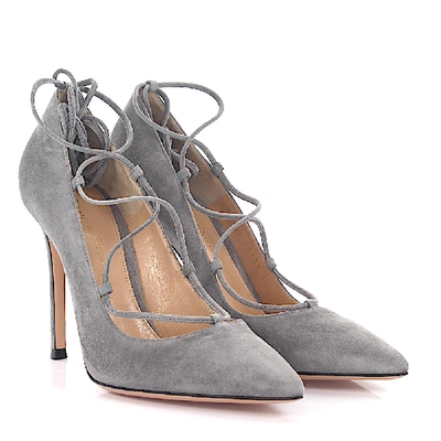 Shop Gianvito Rossi Heeled Pumps G20747 In Grey