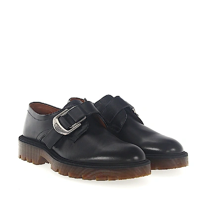 Shop Givenchy Single-monk Cruz Leather Black