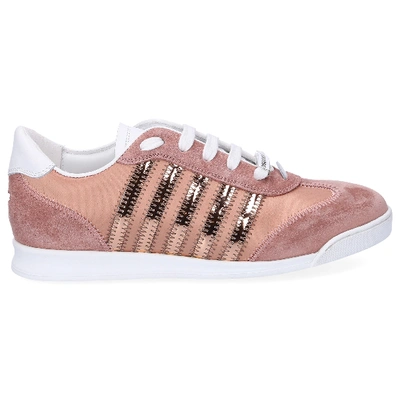 Shop Dsquared2 Low-top Sneakers New Runner In Pink