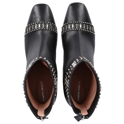 Shop Alberta Ferretti Ankle Boots Black A2101