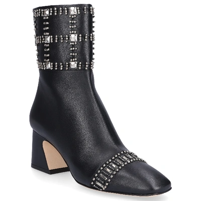 Shop Alberta Ferretti Ankle Boots Black A2101