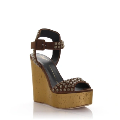 Shop Giuseppe Zanotti Platform Sandals In Brown