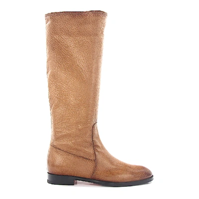 Shop Santoni Boots In Beige