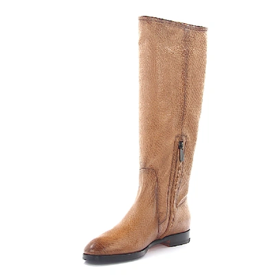 Shop Santoni Boots In Beige