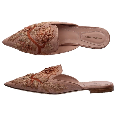 Shop Alberta Ferretti Slip On Shoes 11221 In Pink