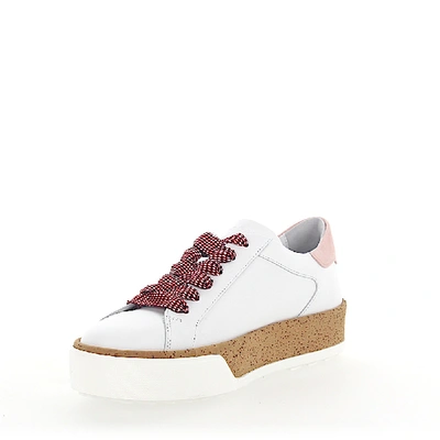 SNEAKER R320 GLATTLEDER KORK ROSA WEISS