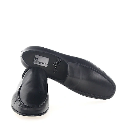 Shop Moreschi Slip-on Shoes 021991 Kangaroo Leather In Black