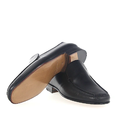 Shop Moreschi Slip-on Shoes 021991 Kangaroo Leather In Black