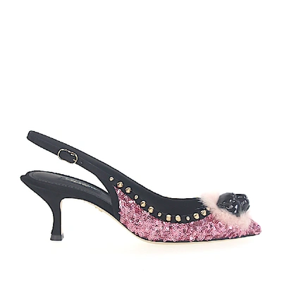 Shop Dolce & Gabbana Slingback Pumps In Pink