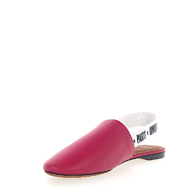 Shop Givenchy Slip On Shoes Be2003 City-paris Calfskin Logo Pink