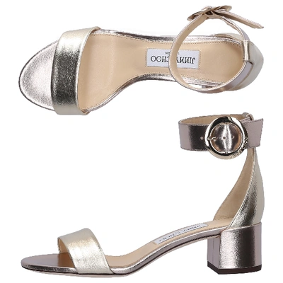 Shop Jimmy Choo Sandals Jaime In Gold