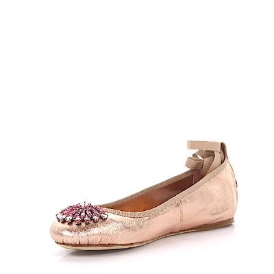 Shop Jimmy Choo Classic Ballet Flats In Pink