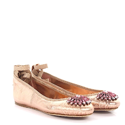 Shop Jimmy Choo Classic Ballet Flats In Pink