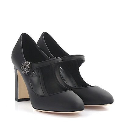 Shop Dolce & Gabbana Heeled Pumps Calfskin Black