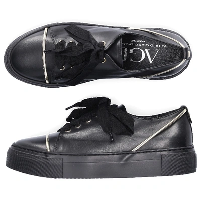 Shop Agl Attilio Giusti Leombruni Low-top Sneakers D925139 In Black