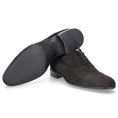 Shop Moreschi Business Shoes Oxford 039165 Suede In Black