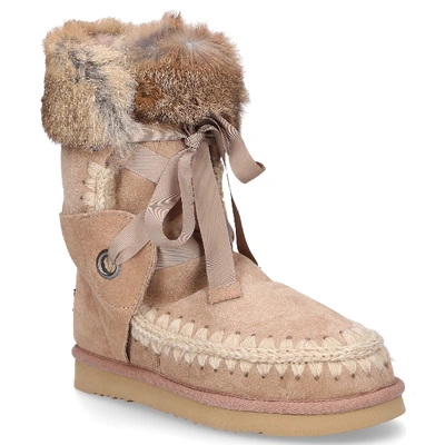 Shop Mou Snowboots Lace  Fed In Beige