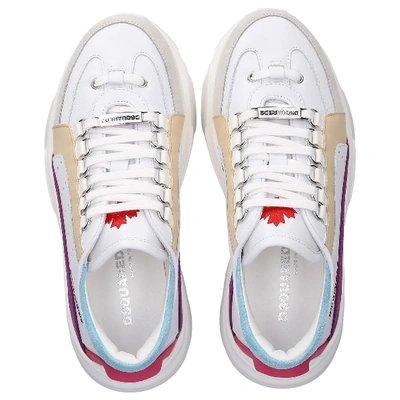 Shop Dsquared2 Low-top Sneakers Bumpy 251 In White