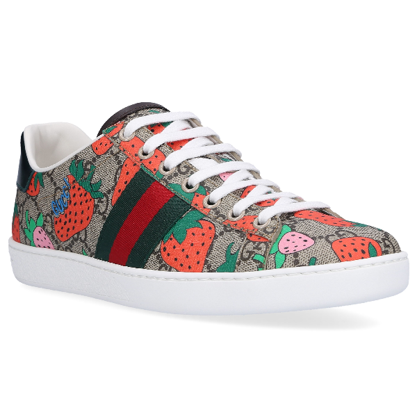 gucci strawberry trainers