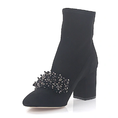 Shop Elie Saab Ankle Boots Black