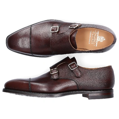 Shop Crockett & Jones Monk Shoes Lowndes Brown