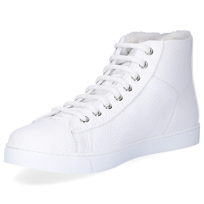 Shop Gianvito Rossi High-top Sneakers Peter In White
