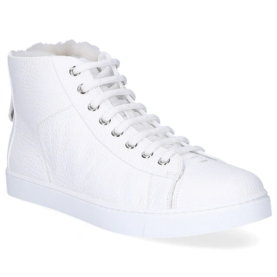 Shop Gianvito Rossi High-top Sneakers Peter In White
