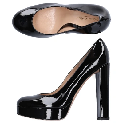 Shop Gianvito Rossi Platform Pumps G21747  Patent Leather In Black