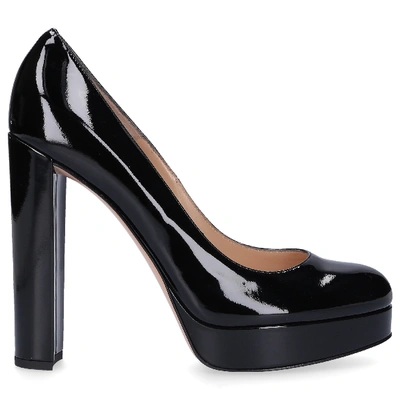 Shop Gianvito Rossi Platform Pumps G21747  Patent Leather In Black
