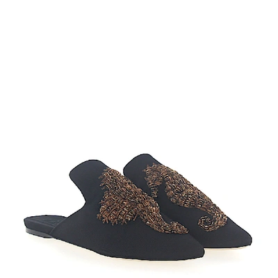 Shop Sanayi313 Slip On Shoes 112840 Textile In Black