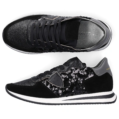 Shop Philippe Model Low-top Sneakers Trpx In Black