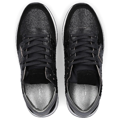 Shop Philippe Model Low-top Sneakers Trpx In Black