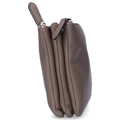 Shop Philippe Model Women Handbag 3 Zip Bag Leather Logo Beige