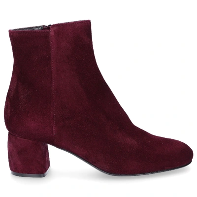 Shop Agl Attilio Giusti Leombruni Classic Ankle Boots D140530 Suede In Red