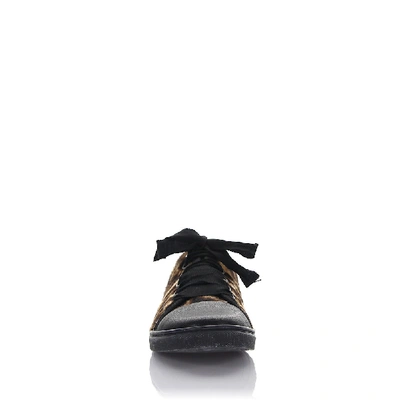 Shop Lanvin Sneakers Black In Black,brown