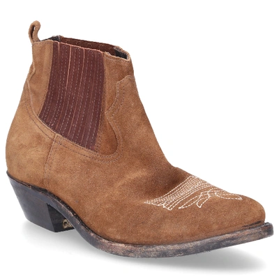 Shop Golden Goose Ankle Boots Brown Crosby