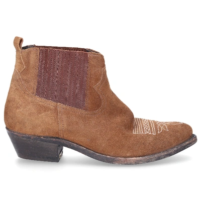 Shop Golden Goose Ankle Boots Brown Crosby