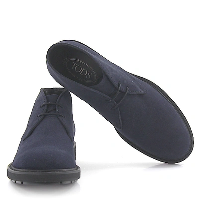 Shop Tod's Ankle Boots A00d80 In Blue
