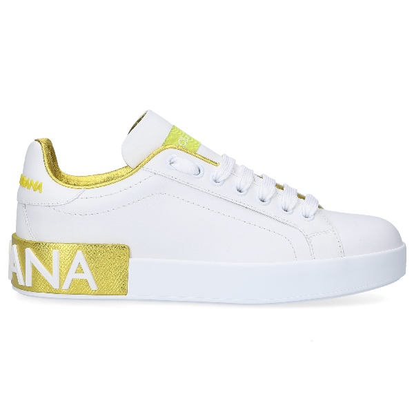 dolce and gabbana yellow sneakers